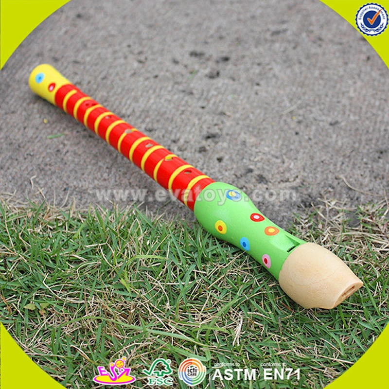 wholesale musical wooden flute toy for children W07D013