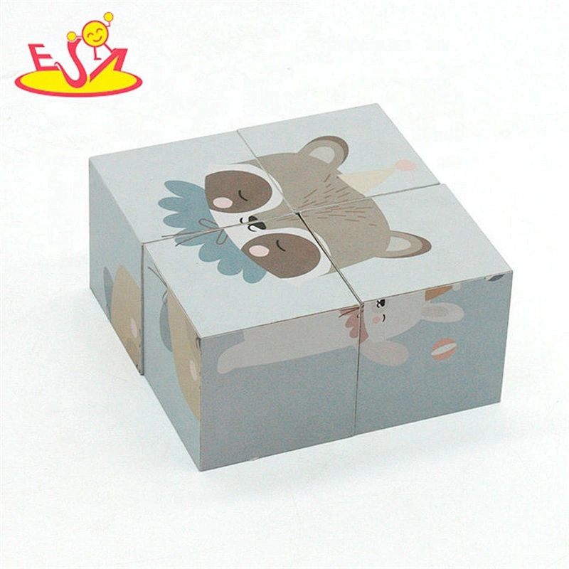 High quality educational wood puzzle blocks for kids W14F056