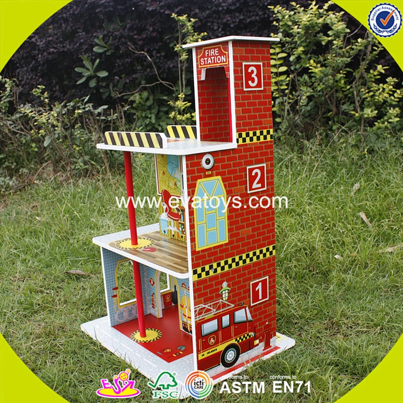 2018 wholesale baby wooden dollhouse top fashion children dollhouse W06A144