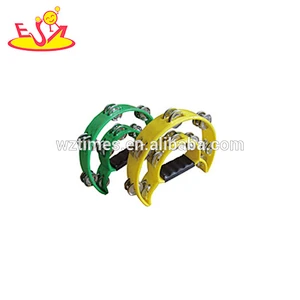 Wholesale cheap educational plastic headless tambourine high quality headless tambourine for kids W07I103