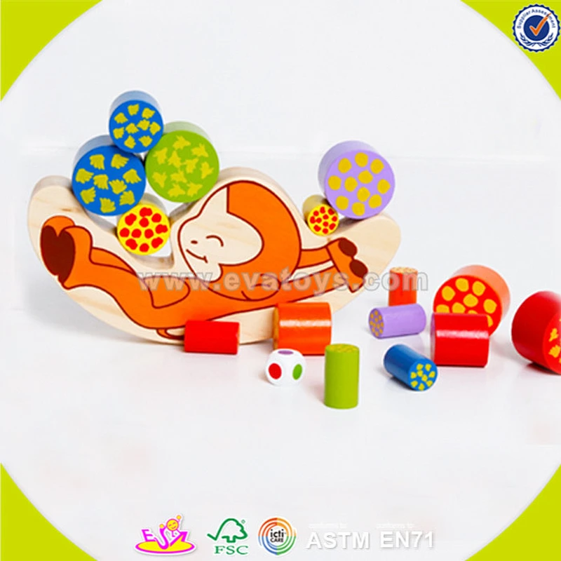 Großhandel holz balance spiel spielzeug für kinder, günstige balance spiel spielzeug, diy bunte hölzerne balance spiel spielzeug w11f046