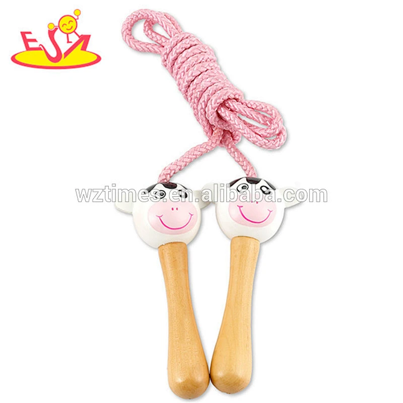 wholesale newly wooden jumping rope toys new fashionable wooden jumping rope toys W01A123
