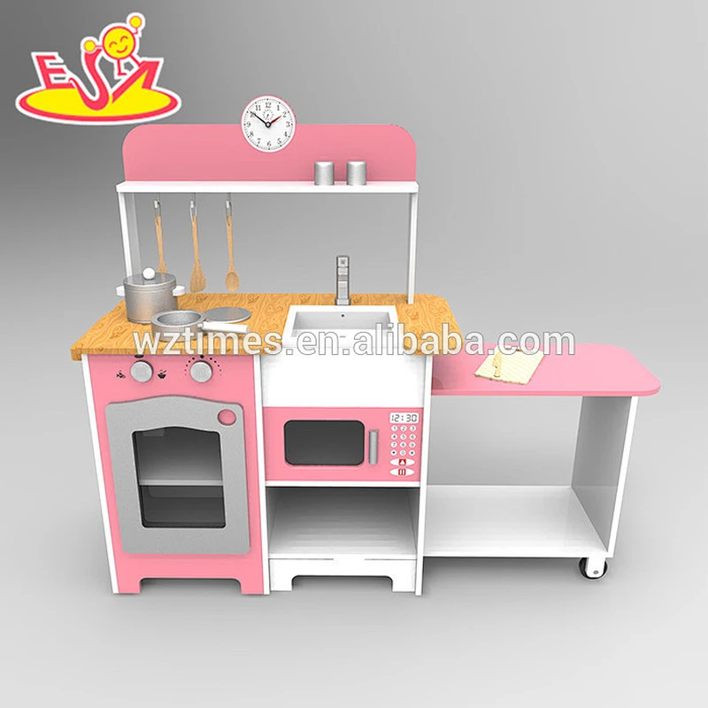 Wholesale new multifunctional kids wooden play kitchen toy W10C250