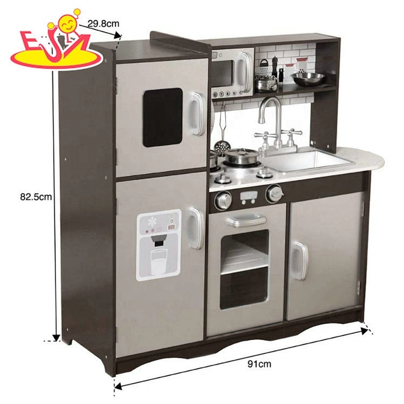 New arrival wooden children kitchen set for role play W10C488