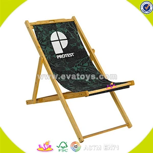 Wholesale new product wooden folding beach chair cheap folding beach chair with armrest hot folding beach chair W08G032