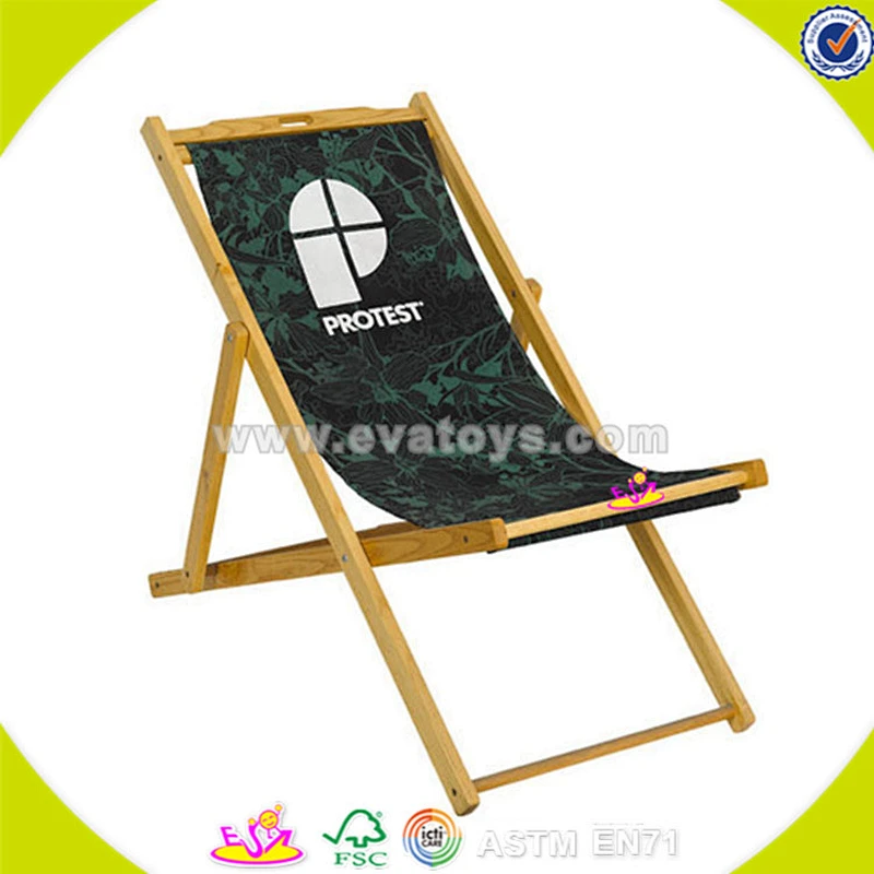 Wholesale new product wooden folding beach chair cheap folding beach chair with armrest hot folding beach chair W08G032
