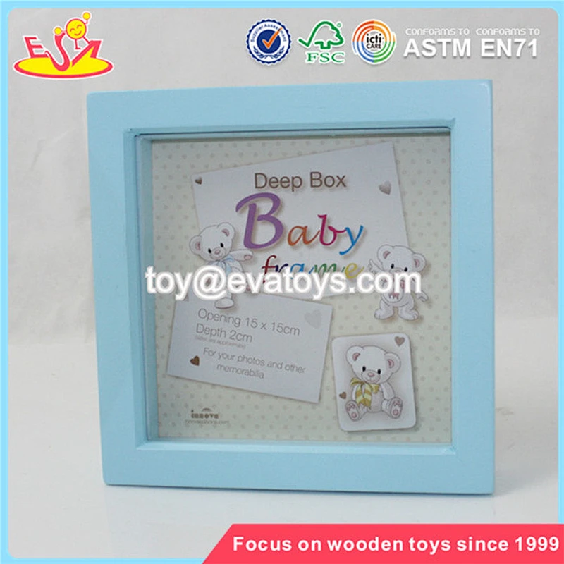 Wholesale fashionable household wooden blue picture frame W09A015