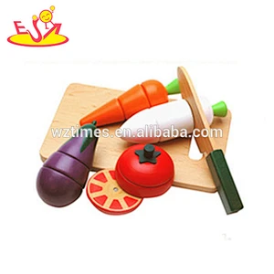 Wholesale interesting wooden cutting vegetables toy for children W10B123