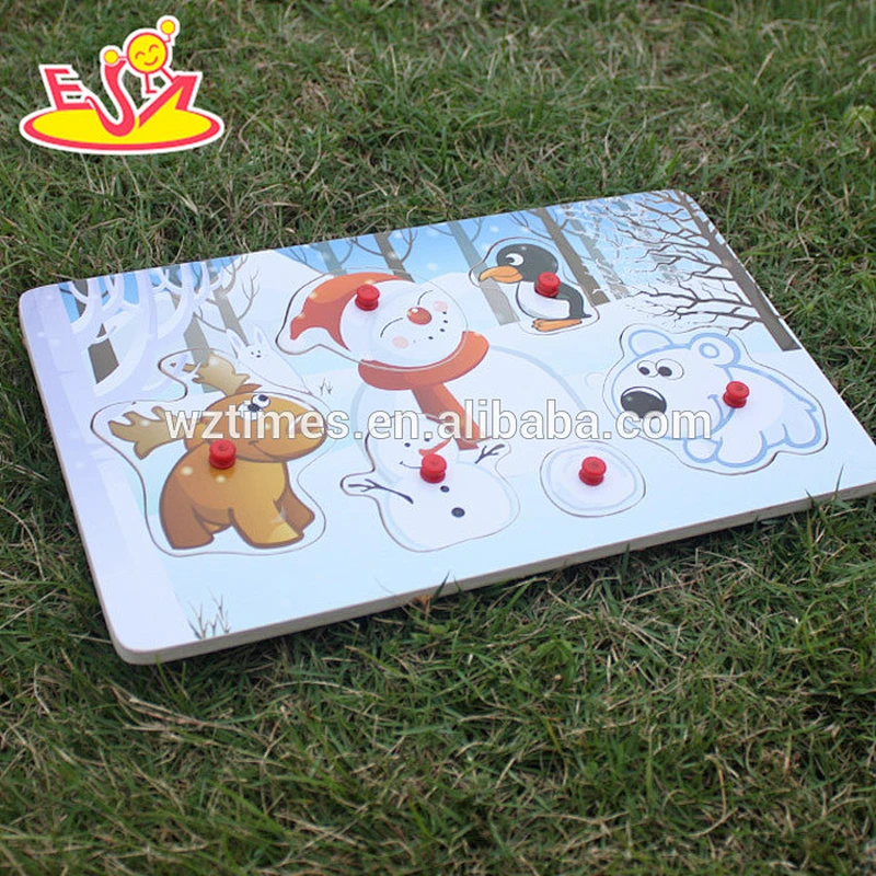 wholesale most popular wooden snowman toys for kids new style wooden snowman toys for children W14M093
