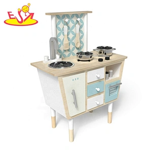 2019 New Original Design kids wooden kitchen toy set with accessories W10C475