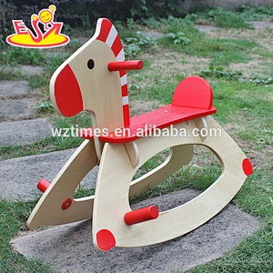 New design baby wooden rocking horse for riding on W16D088