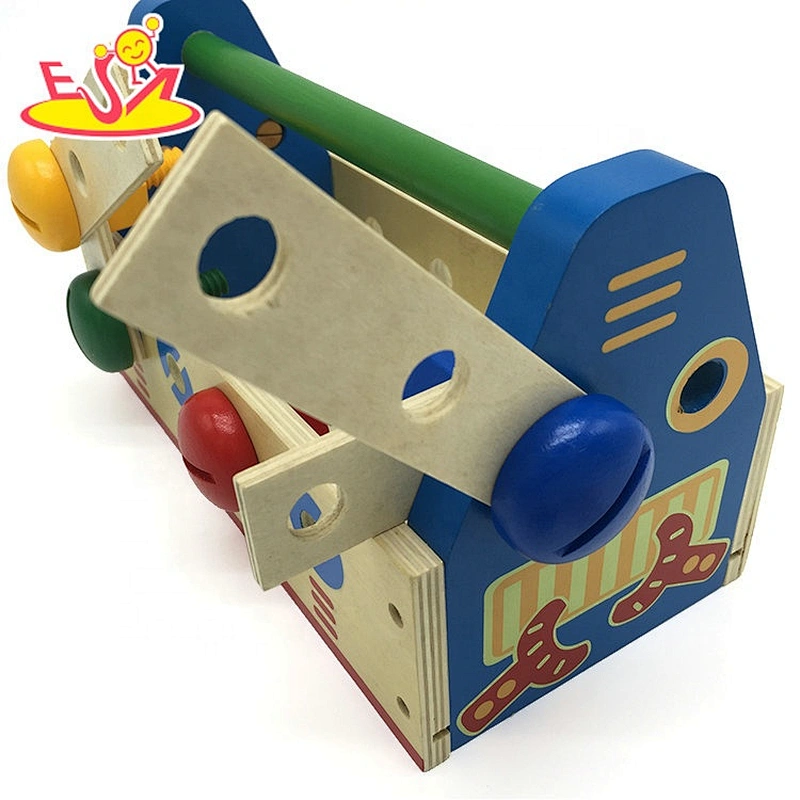Top sale woodworking toy wooden kids tool box for preschool W03D122