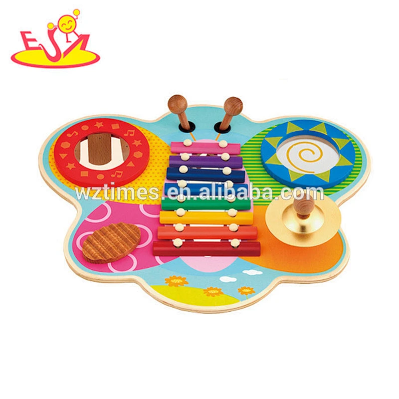 Wholesale kids teaching aid wooden musical instruments toy W07A021