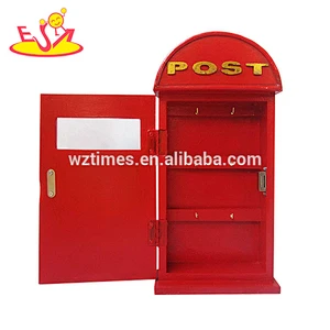 Wholesale best design vintage post box shape table top wooden small cabinet for home decoration W08C222
