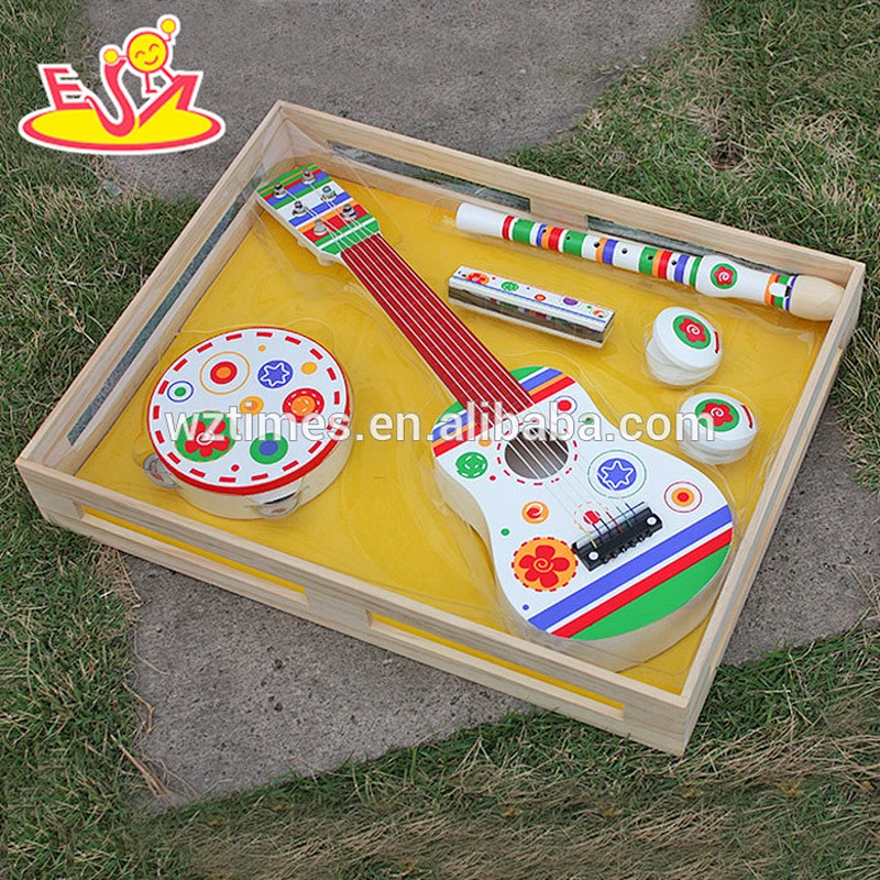 Wholesale preschool early learning wooden musical instrument set toy for kids W07A088