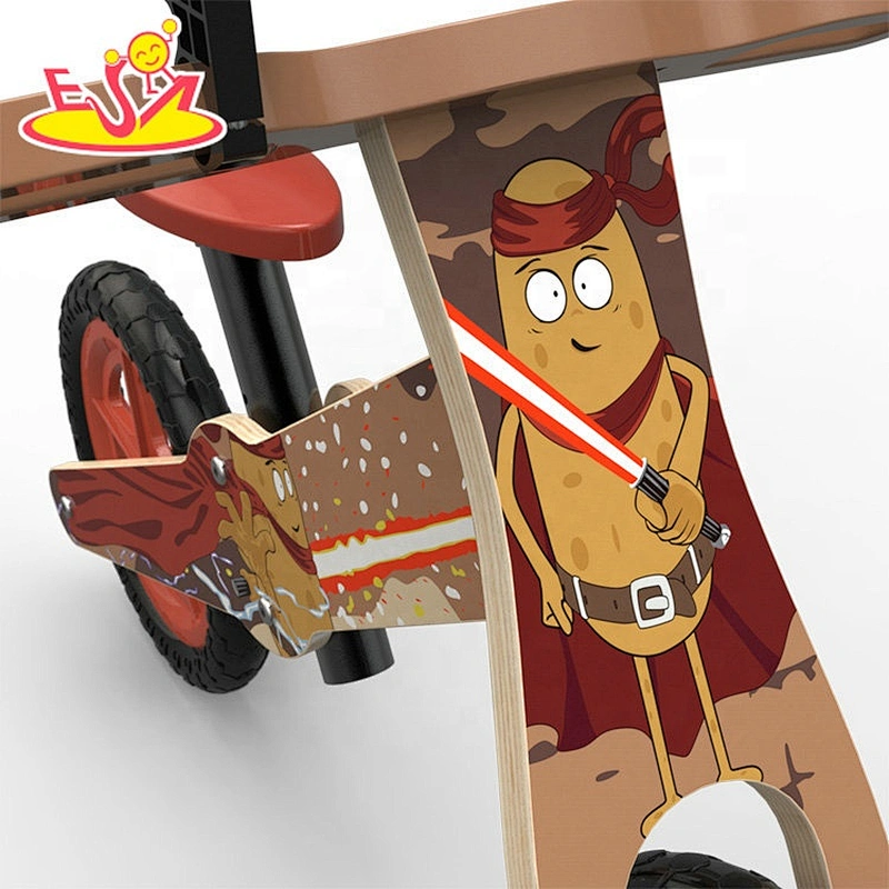 2019 Original Design paddle less wooden toy bike for kids W16C264