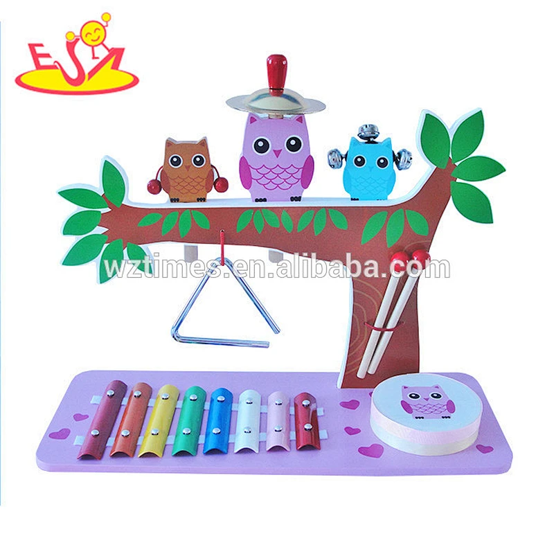 wholesale funny educational wooden musical toys for infants W07A116