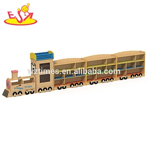 Wholesale kindergarten cabinets wooden kids toy storage high quality wooden kids toy storage W08C199