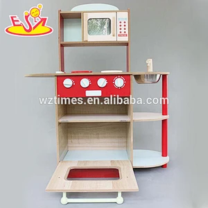 Juguete de cocina de madera al por mayor, mejor juego de rol, juguete de madera para niños más popular W10C178