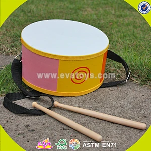 wholesale top sale wooden music drum toy,child Music drum set toy,wonderful wooden drum toy toy W07J033