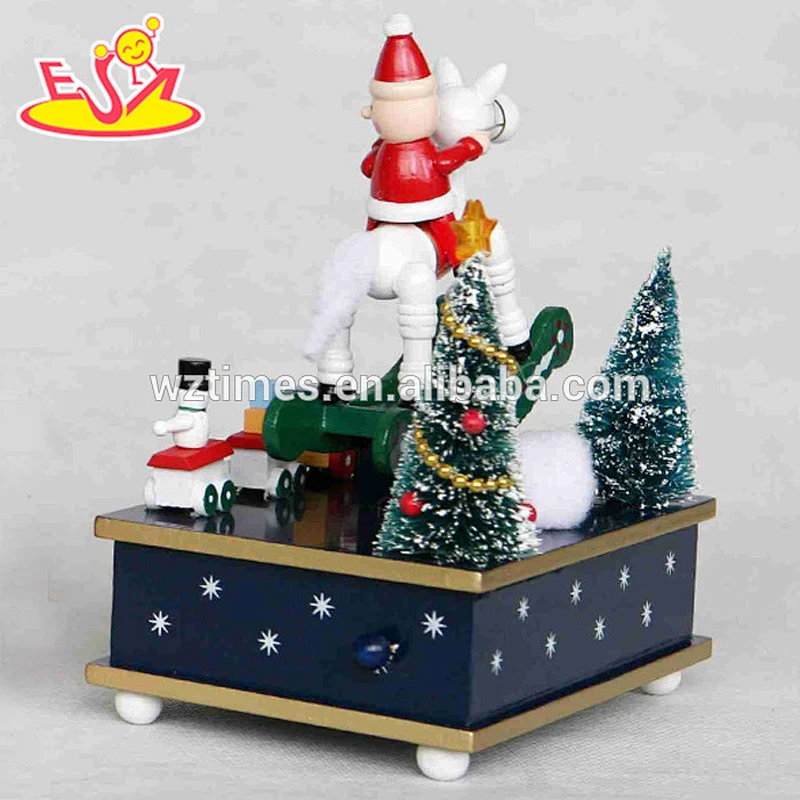 wholesale baby wooden christmas music box popular kids wooden christmas music box wooden christmas music box W07B013B
