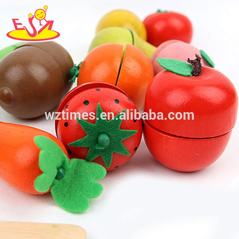 wholesale diy baby wooden fruit toy role play kids wooden fruit toy W10B139