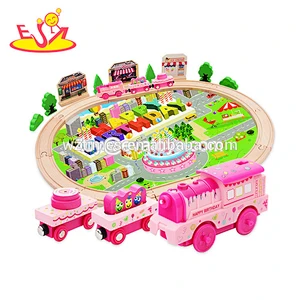 wholesale baby wooden toy train new design kids wooden toy train interesting children wooden toy train W04C012
