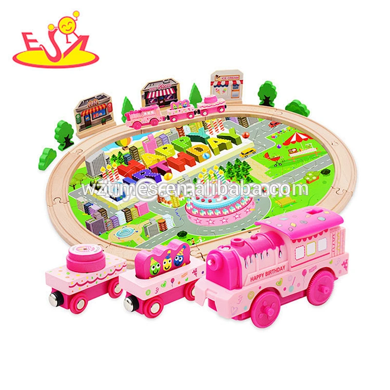 wholesale baby wooden toy train new design kids wooden toy train interesting children wooden toy train W04C012