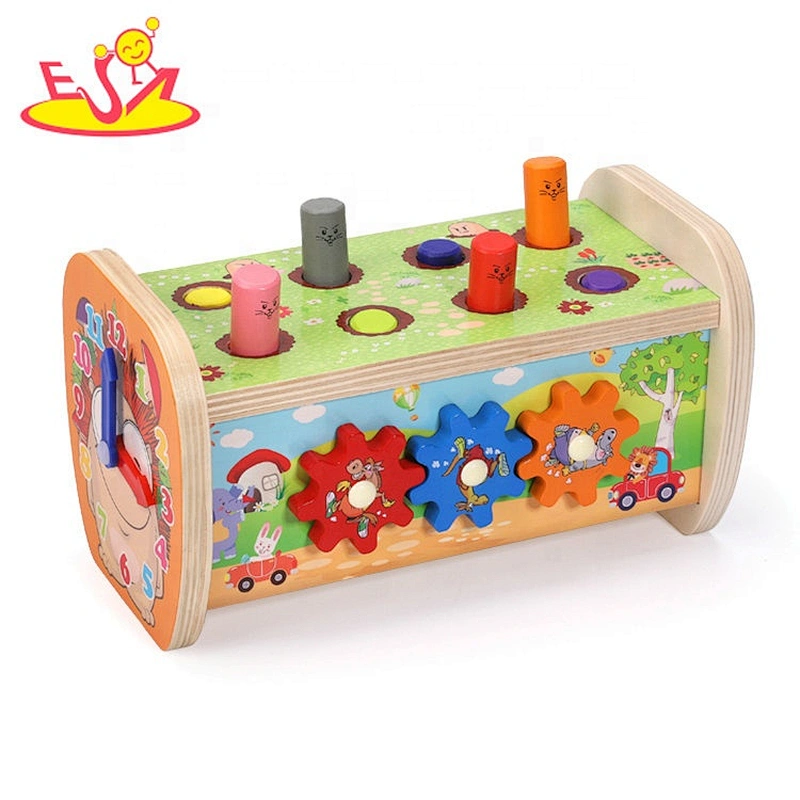 Most popular funny wooden baby hammer toy for wholesale W11G066