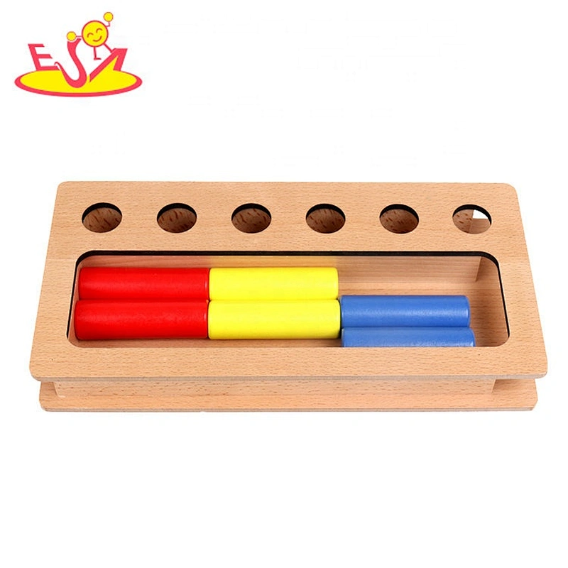High quality kids preschool wooden montessori curriculum with knob W12F101