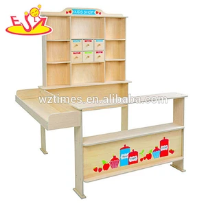Wholesale top fashion supermarket toy children toy wooden shop W10A055