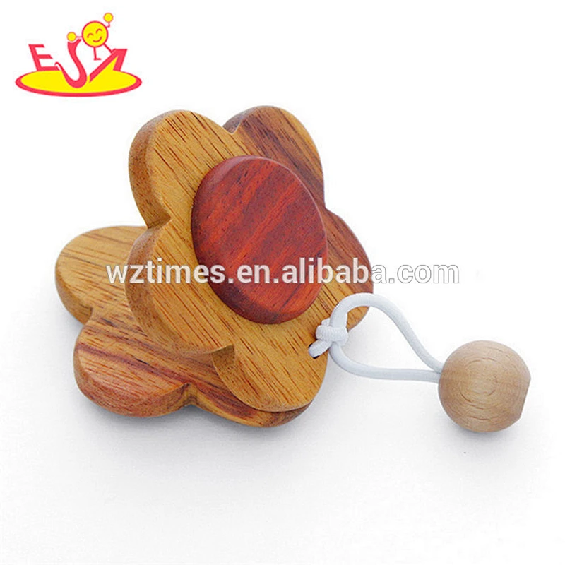 Wholesale educational baby wooden musical set toy with drums and castanet W07A122