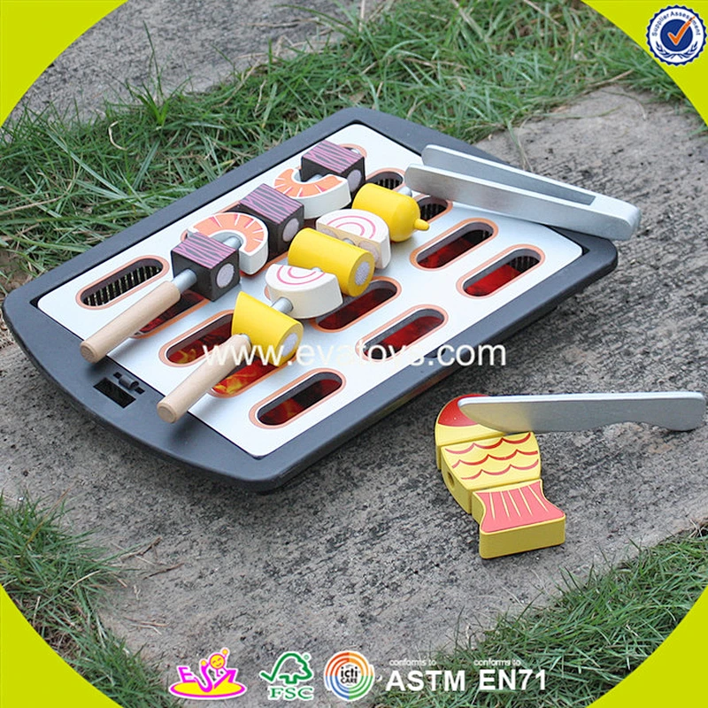 New design kids educational wooden BBQ toy children wooden BBQ toy W10D135
