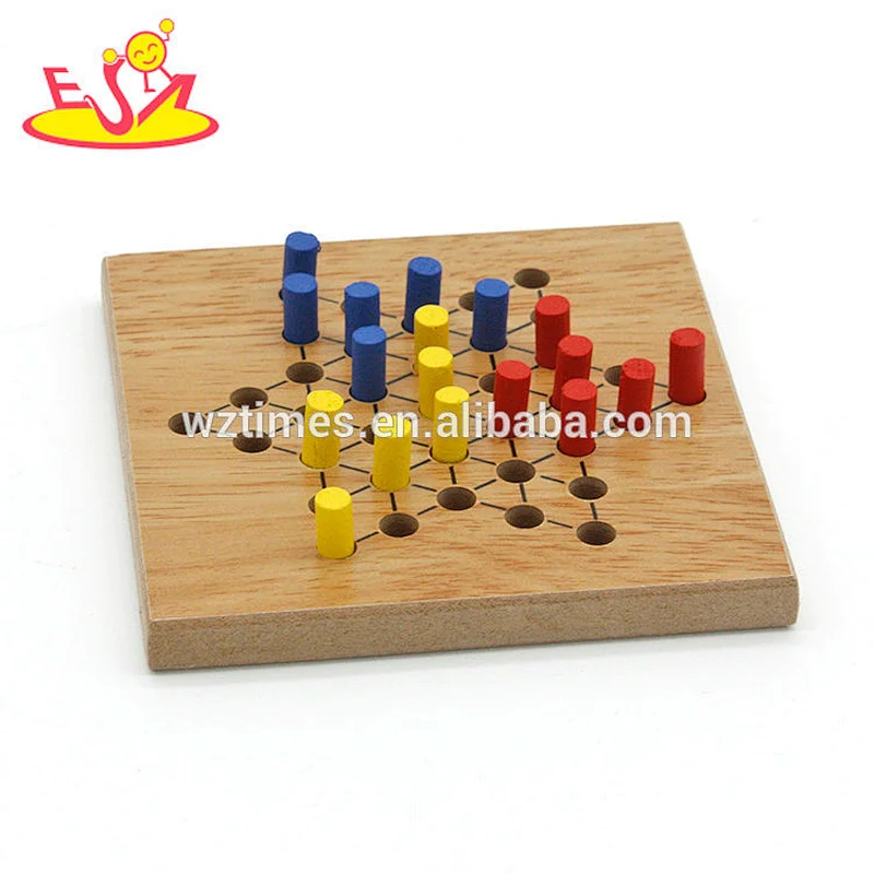 Wholesale wooden International checkers game for children W11A094
