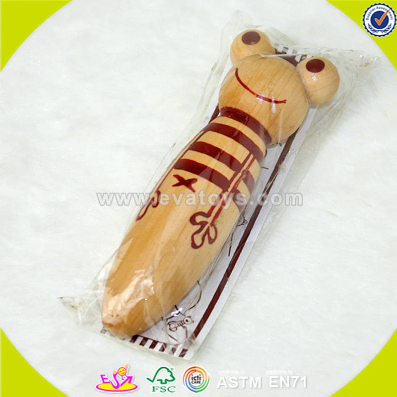 wholesale cheap kids wooden massage stick toy high quality children wooden massage stick toy W02A090