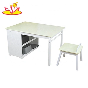 2019 High quality preschool study wooden kids table and chairs for wholesale W08G269
