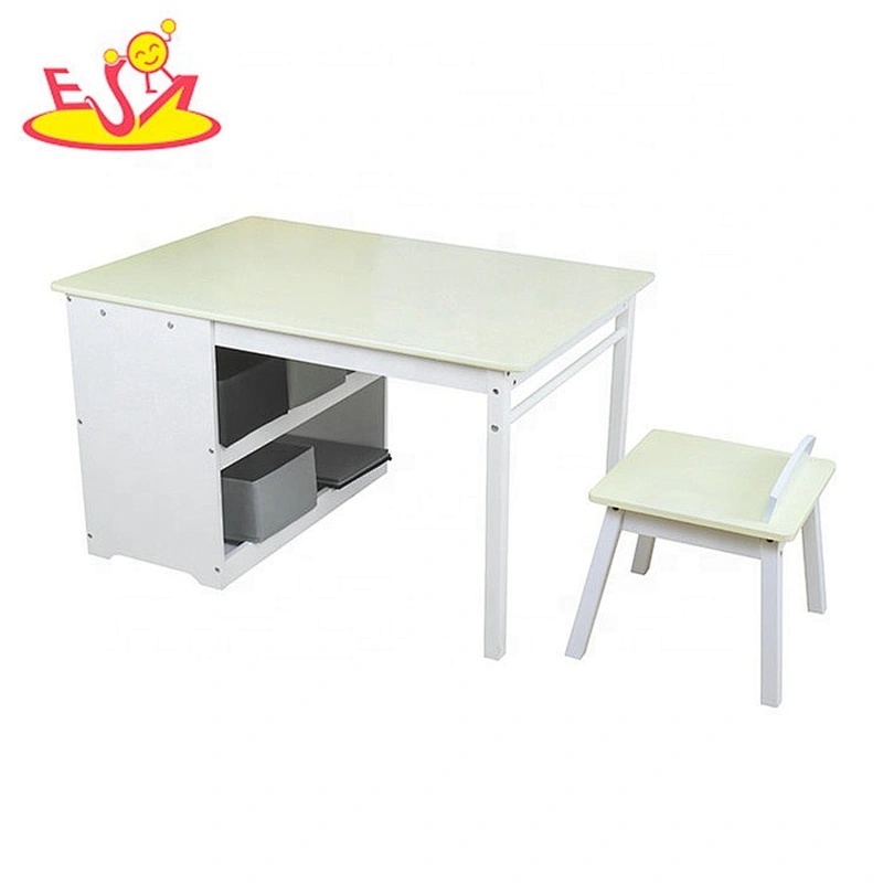 2019 High quality preschool study wooden kids table and chairs for wholesale W08G269