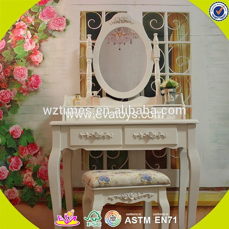 wholesale high quality children wooden dressing table mirror newly fashionable kids wooden dressing table mirror W08H024