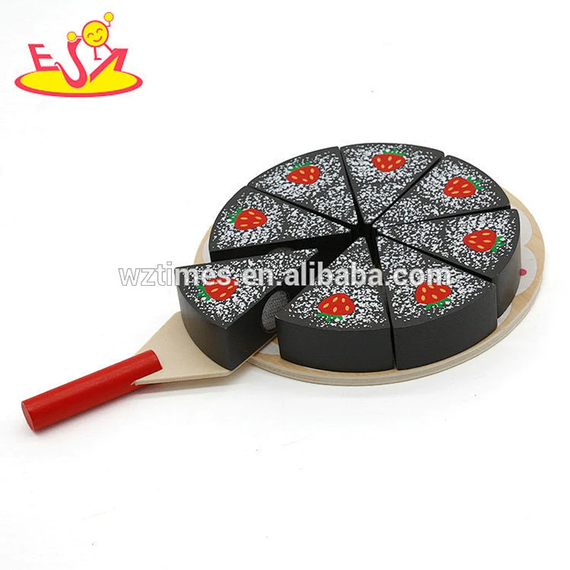 Neues Design aus Holz vorgeben Spiel schneiden Geburtstag Spielzeug Kuchen für Kinder W10B205