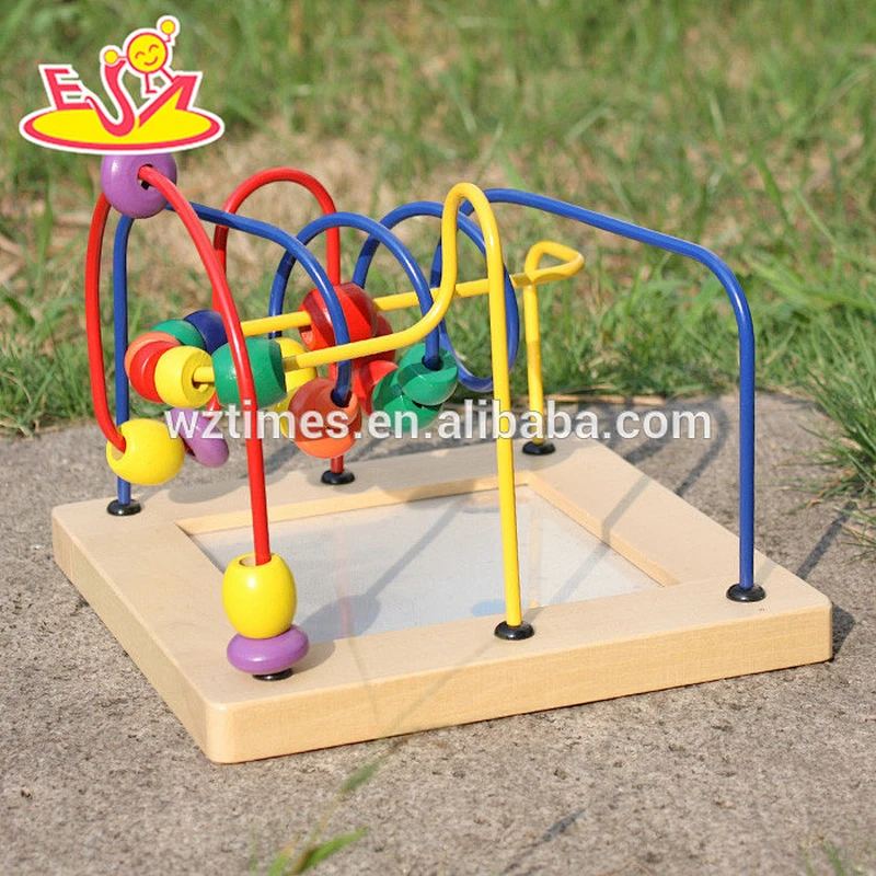 2018 wholesale baby wooden bead maze toy popular kids wooden bead maze toy fashion children wooden bead maze toy W11B129
