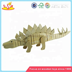 Wholesale creative children wooden animal toy with low price W03A026