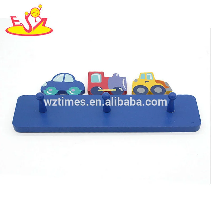 Wholesale high value small clothes hangers wooden kids hangers for sale W09B077