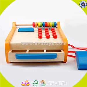 wholesale baby wooden pretend cash register fashion kid wooden pretend cash register wooden pretend cash register W10A037