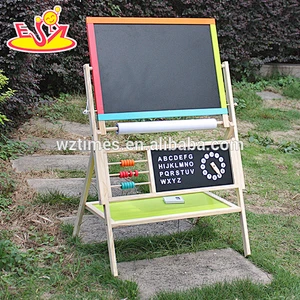 2018 New design wooden magnetic drawing board high quality wood kids drawing board best wood drawing board for toddlers W12B103