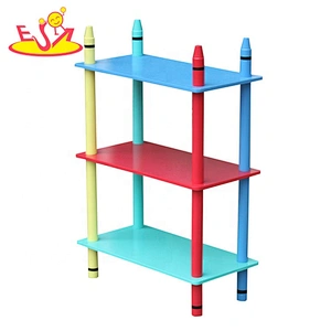 wholesale preschool furniture wooden kids storage shelves with high quality W08C268B