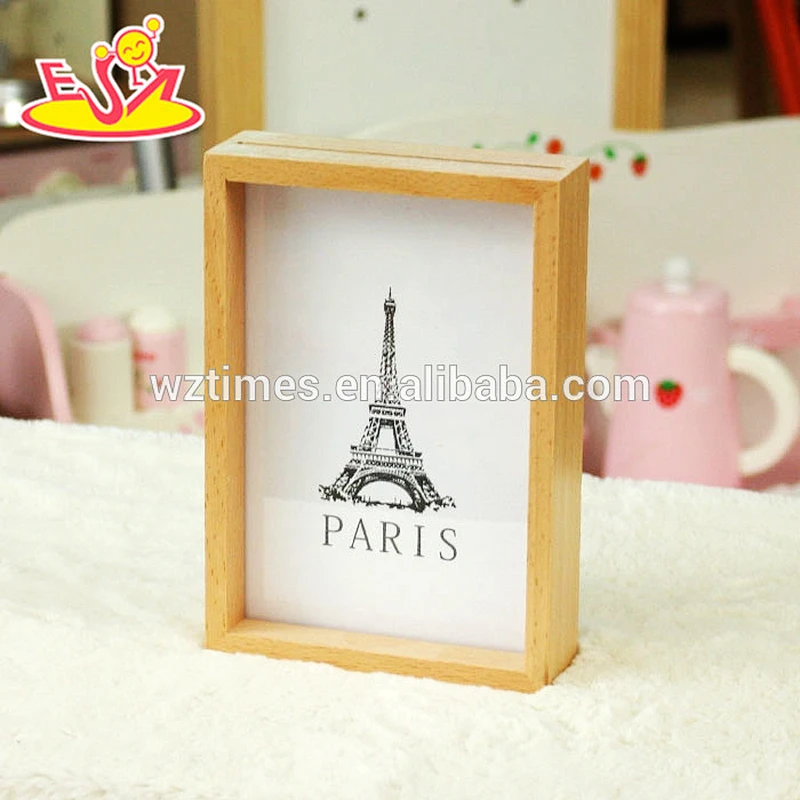 2018 wholesale kids wooden photo frame fashion baby wooden photo frame hottest children wooden photo frame W09A040