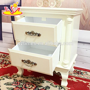 2018 New design white wooden bathroom storage cabinets high quality solid wooden bathroom storage cabinets W08H066