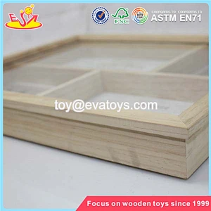 Hot sale classic household square wooden square photo frame W09A012