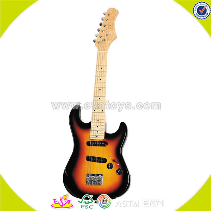 wholesalehot sale baby wooden toy guitar high quality kids wooden toy guitar W07H008