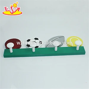 wholesale top professional design wooden coat hook for kids W09B023
